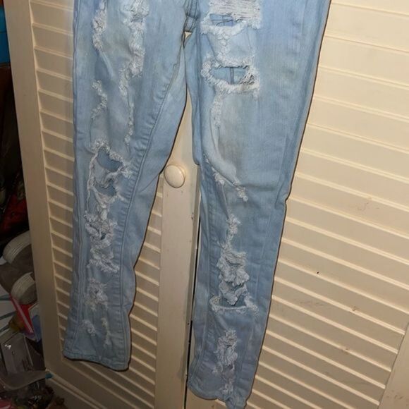 VIP Jeans Destroyed skinny jeans 3/4 - Picture 3 of 6